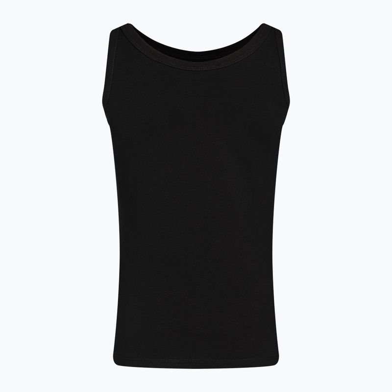 Women's tank top EA7 Emporio Armani Train Shiny black/logo light gold 2