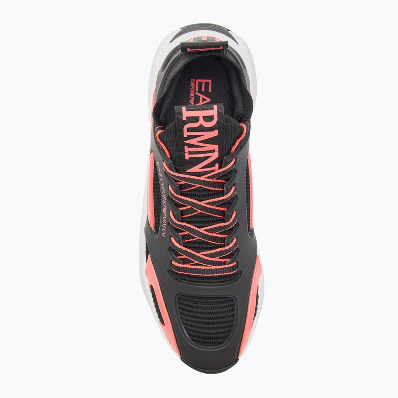 EA7 Emporio Armani Infinity Cage black/ fiery coral shoes 5