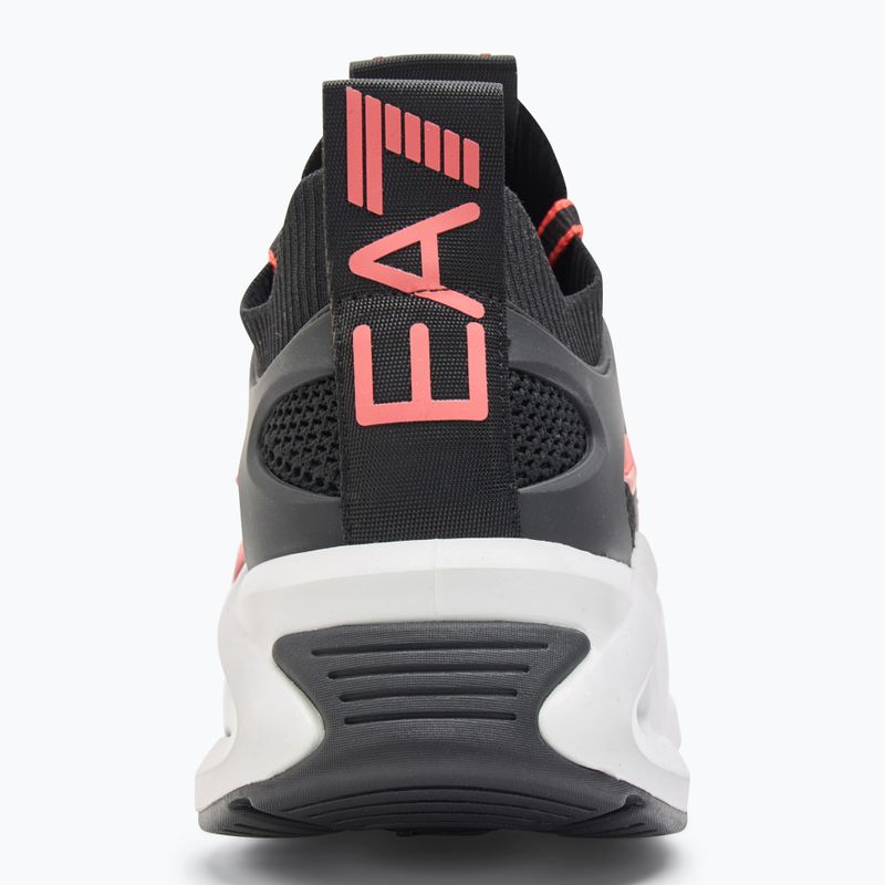 EA7 Emporio Armani Infinity Cage black/ fiery coral shoes 6