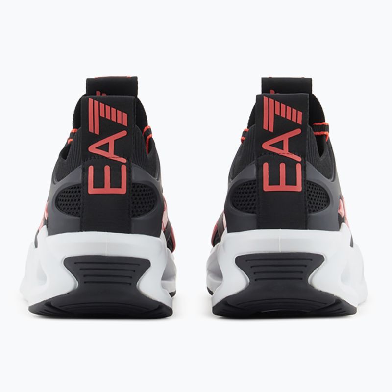 EA7 Emporio Armani Infinity Cage black/ fiery coral shoes 10