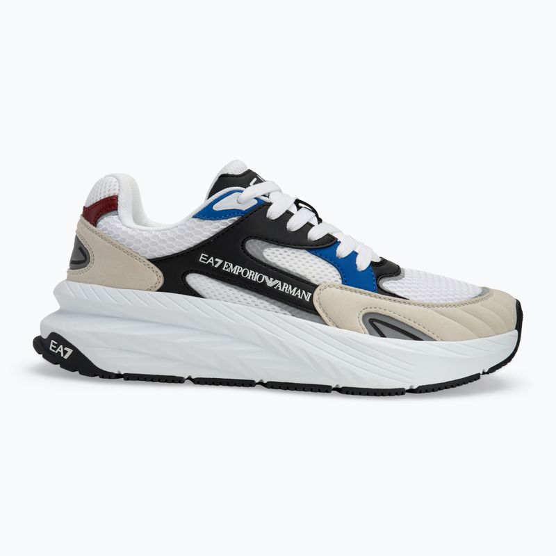 EA7 Emporio Armani Crusher Sonic Mix white/ black/ lapis blue/ syrah shoes 2