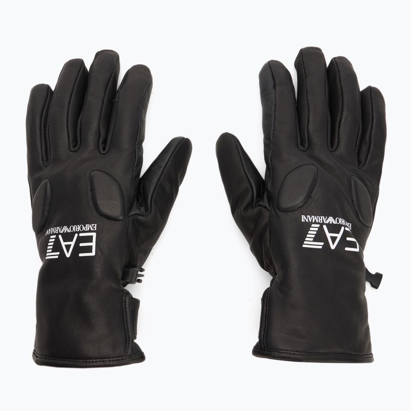Men's ski gloves EA7 Emporio Armani Ski Technical no rings black 2