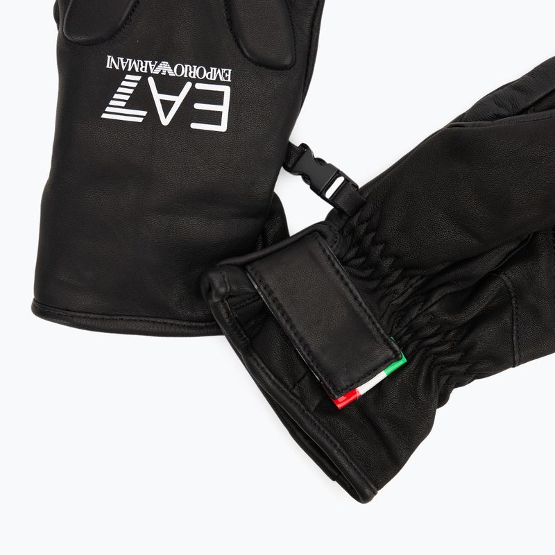 Men's ski gloves EA7 Emporio Armani Ski Technical no rings black 5