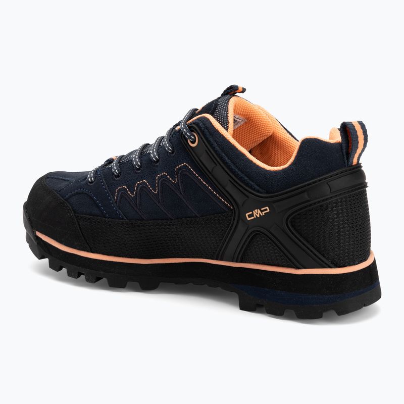 Women's trekking boots CMP Moon Low Wp blue ink/sunrise 3