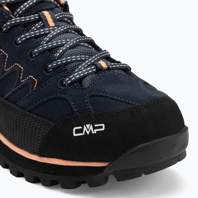 Women's trekking boots CMP Moon Low Wp blue ink/sunrise 7