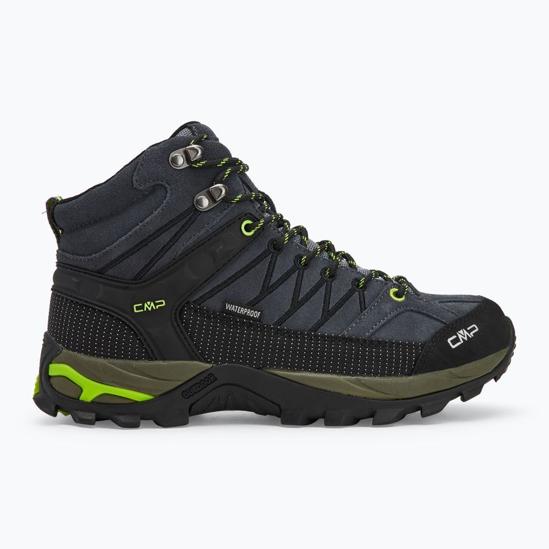 Men's trekking boots CMP Rigel Mid grey/yellow fluo 2