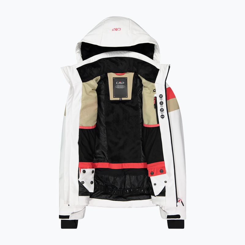 Women's ski jacket CMP 34W4536 bianco 4