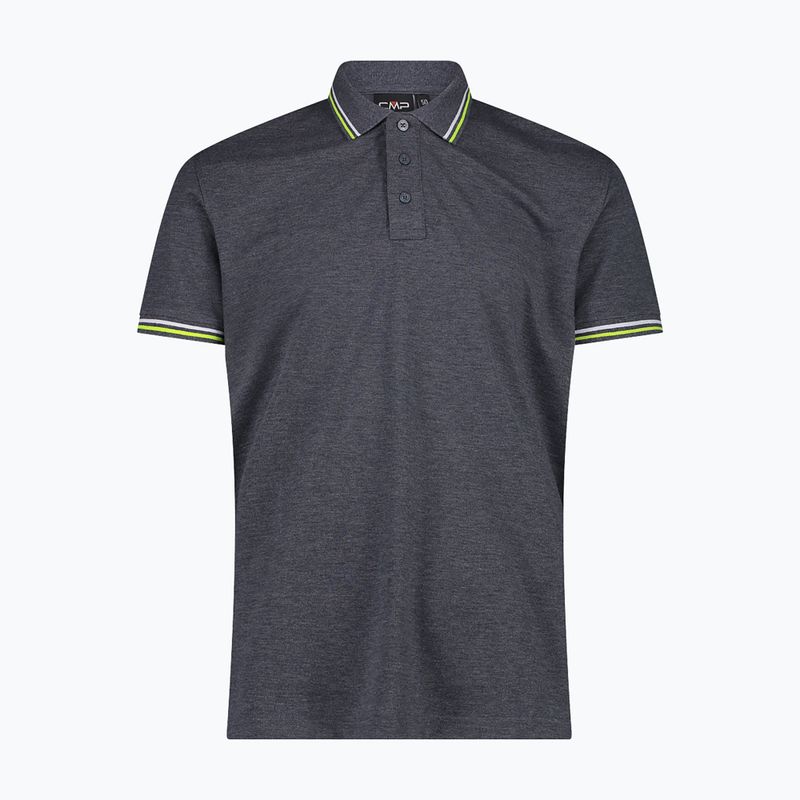 Men's polo shirt CMP 34D5987 black/blue