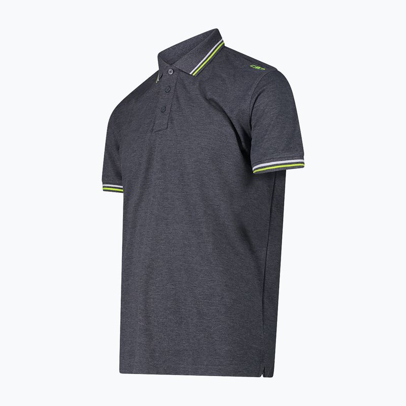 Men's polo shirt CMP 34D5987 black/blue 3