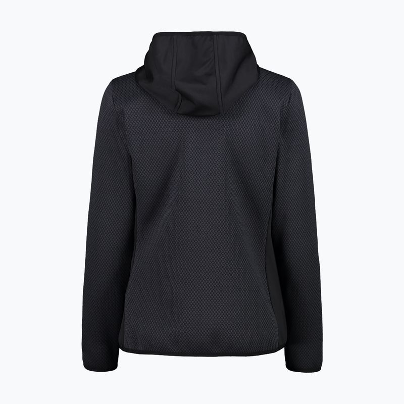 CMP women's sweatshirt 34H2876 antracite/ nero 2