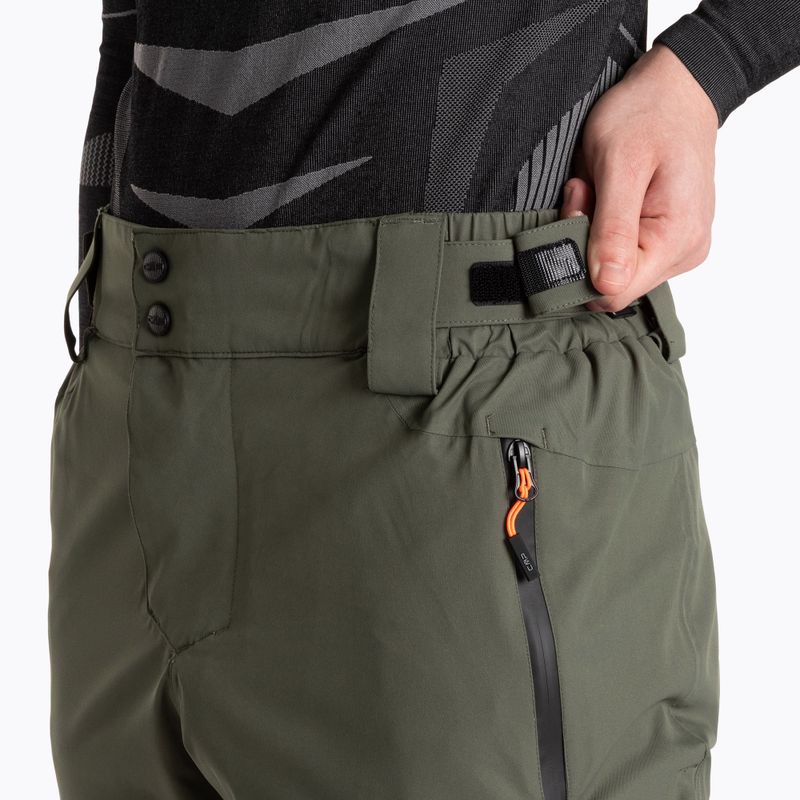 Men's CMP Free Ride ski trousers 34W2027 olive 4