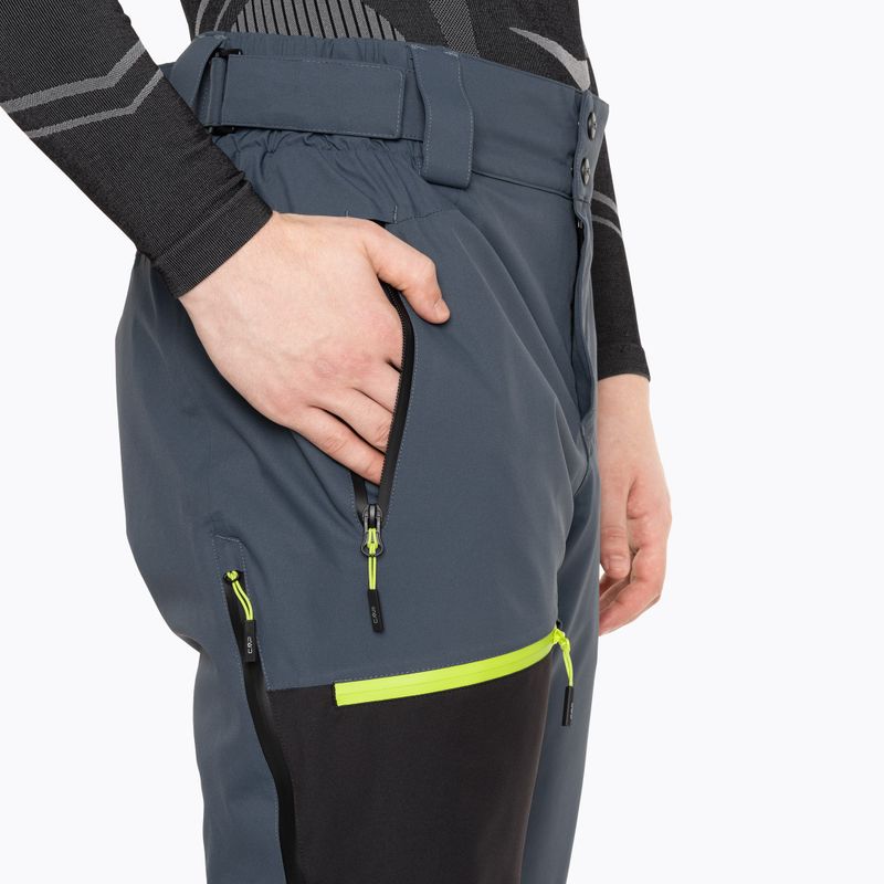 Men's CMP Free Ride ski trousers 34W2027 titanio 3