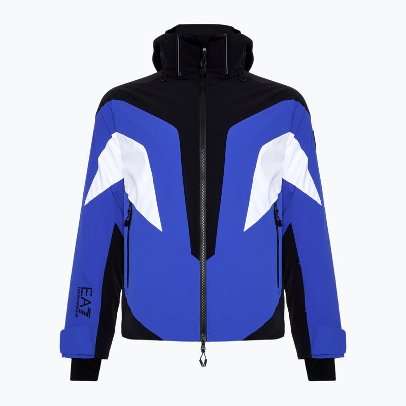 Men's ski jacket EA7 Emporio Armani Ski Cortina Colorblock Toray new royal blue
