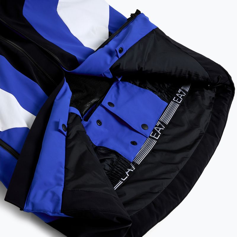 Men's ski jacket EA7 Emporio Armani Ski Cortina Colorblock Toray new royal blue 9