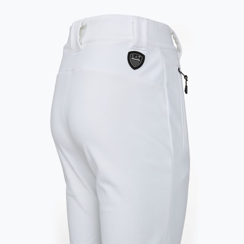 Women's ski trousers EA7 Emporio Armani Ski Kitzbuhel High Waisted Softshell white 3