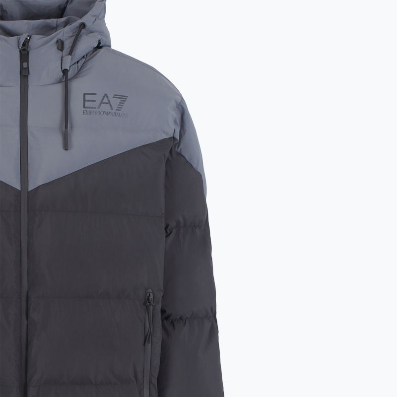 Men's EA7 Emporio Armani Train Athletic Colour Block Padded jacket black 3