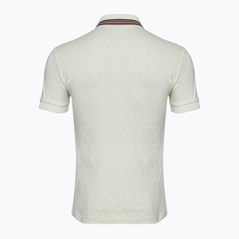 Men's EA7 Emporio Armani Golf Pro Polo Check silver birch T-shirt 2