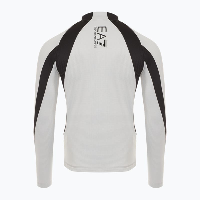 Men's ski sweatshirt EA7 Emporio Armani Ski St. Moritz Powerstretch T-Top quiet grey 2