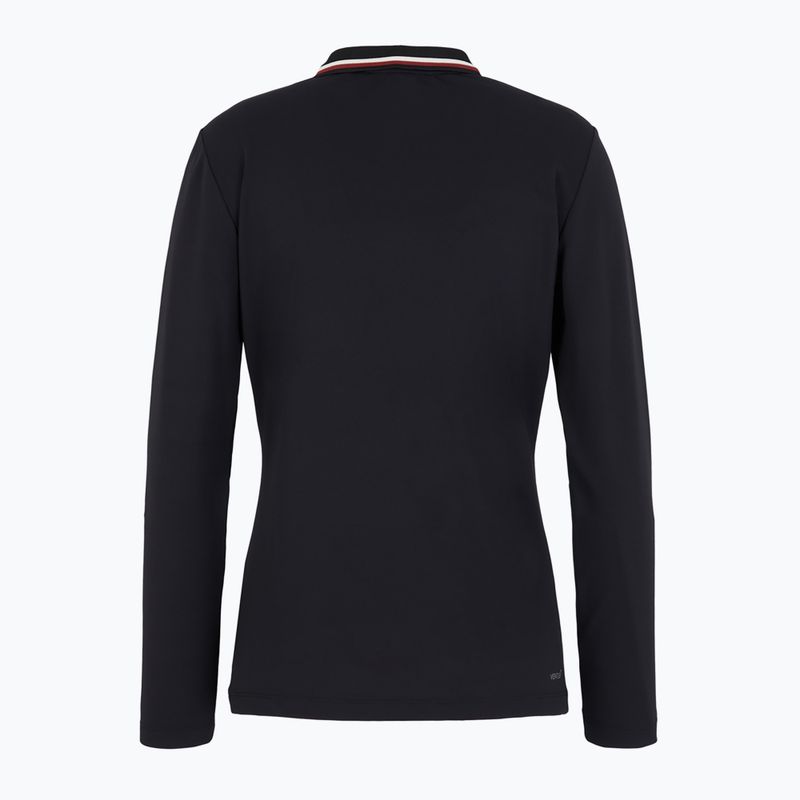 Women's EA7 Emporio Armani Golf Pro Polo Longsleeve black 2