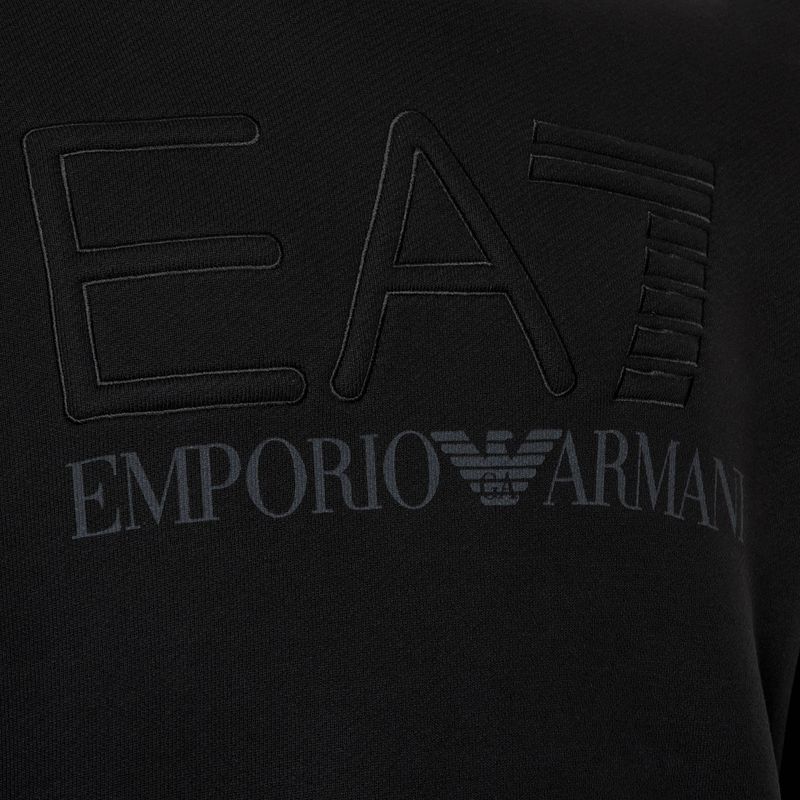 EA7 Emporio Armani Train Logo Series Embroidery T-Top Coft black sweatshirt 3