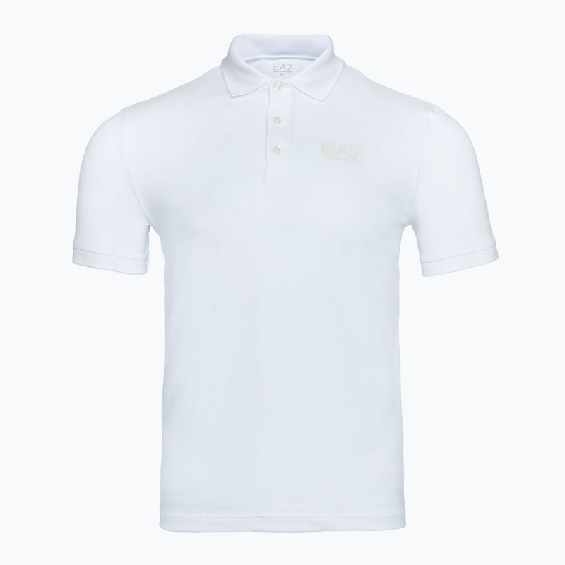 Men's EA7 Emporio Armani Train Visibility Polo white shirt