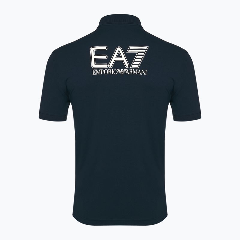 Men's EA7 Emporio Armani Train Visibility Polo shirt armani blue 2