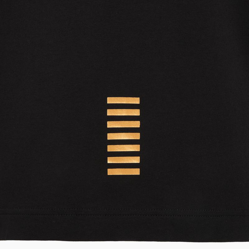 Men's EA7 Emporio Armani Core Identity Polo shirt black / gold logo 4