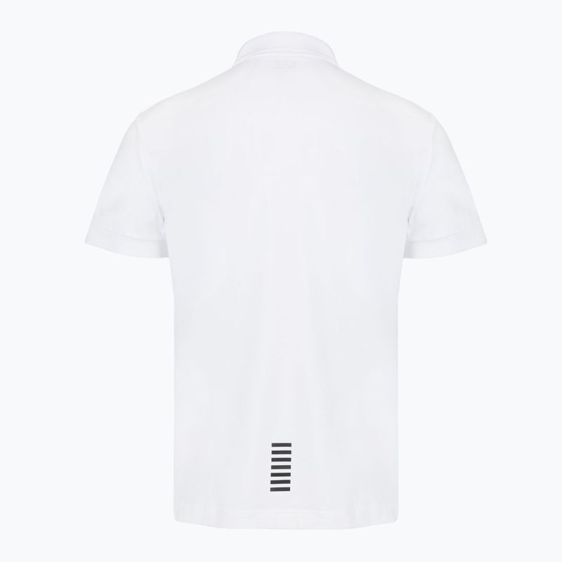 Men's EA7 Emporio Armani Core Identity Polo Shirt white 2