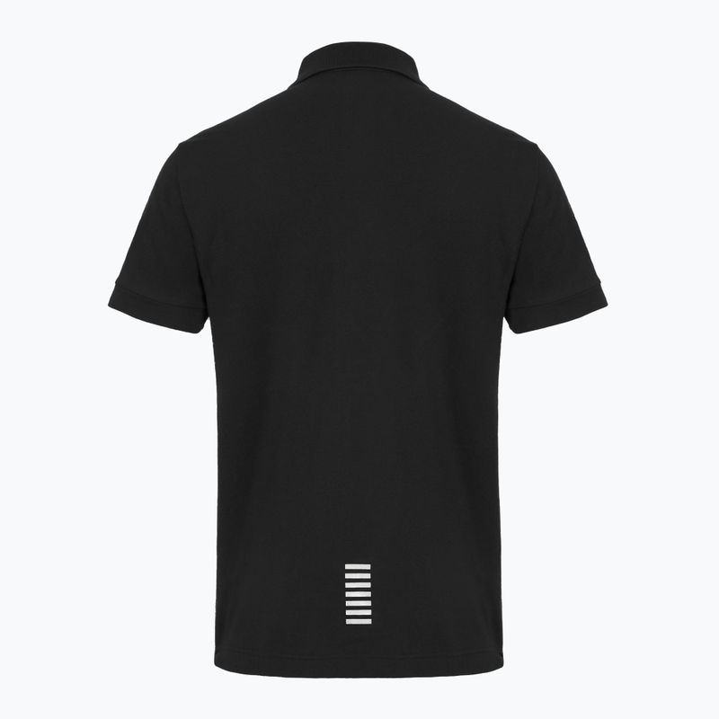 Men's EA7 Emporio Armani Core Identity Polo Shirt black 2