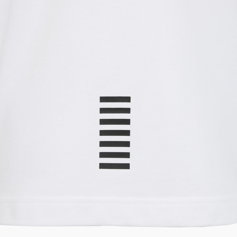 Men's EA7 Emporio Armani Core Identity Piqué Polo Shirt white 4