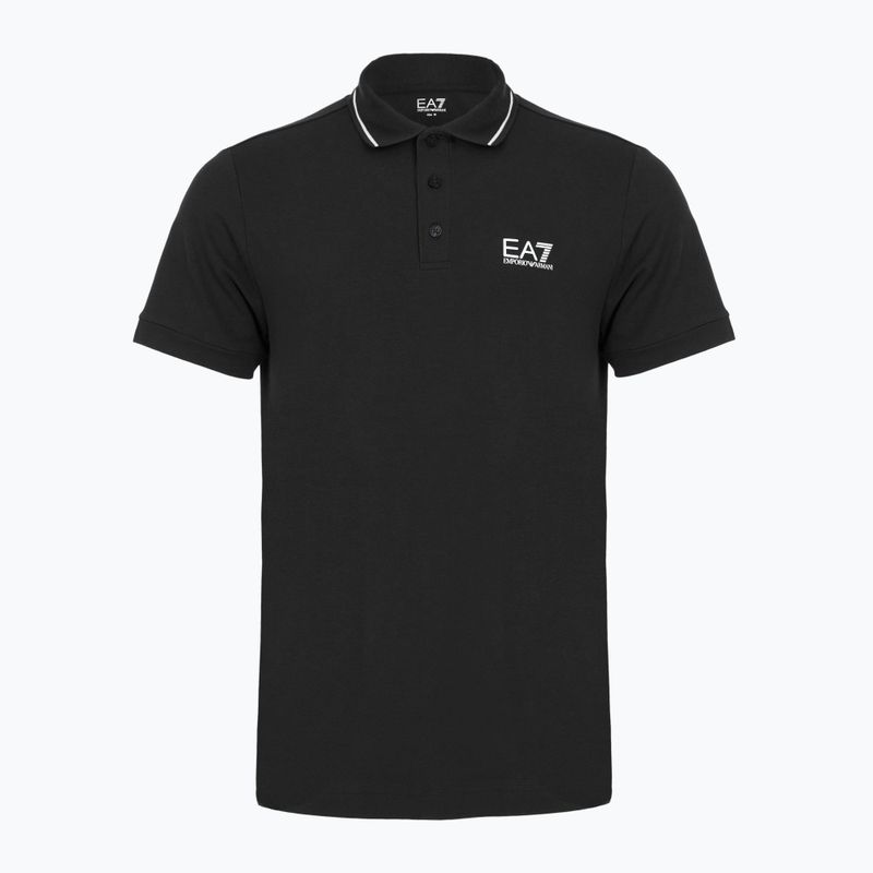 Men's EA7 Emporio Armani Core Identity Piqué Polo Shirt black