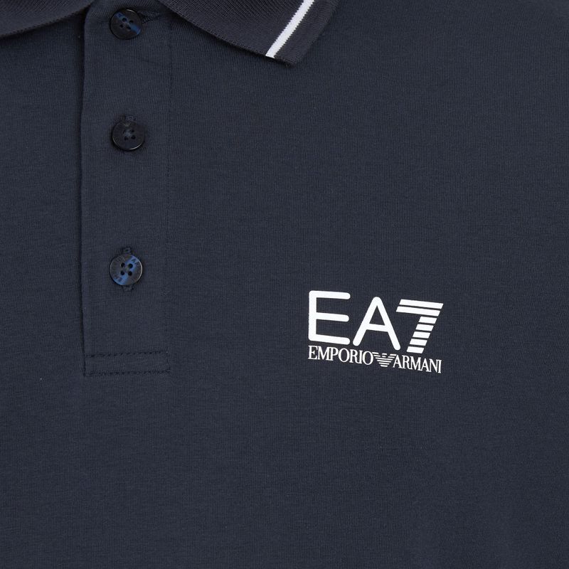 Men's EA7 Emporio Armani Core Identity Piqué Polo shirt armani blue 3