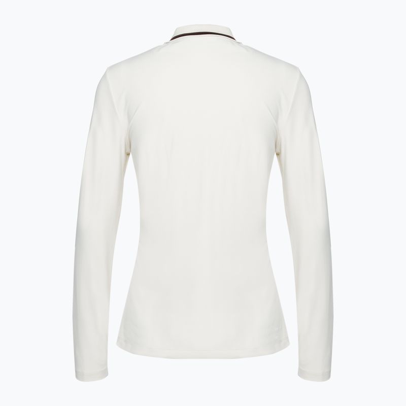 Women's EA7 Emporio Armani Golf Pro Polo silver birch Longsleeve 2
