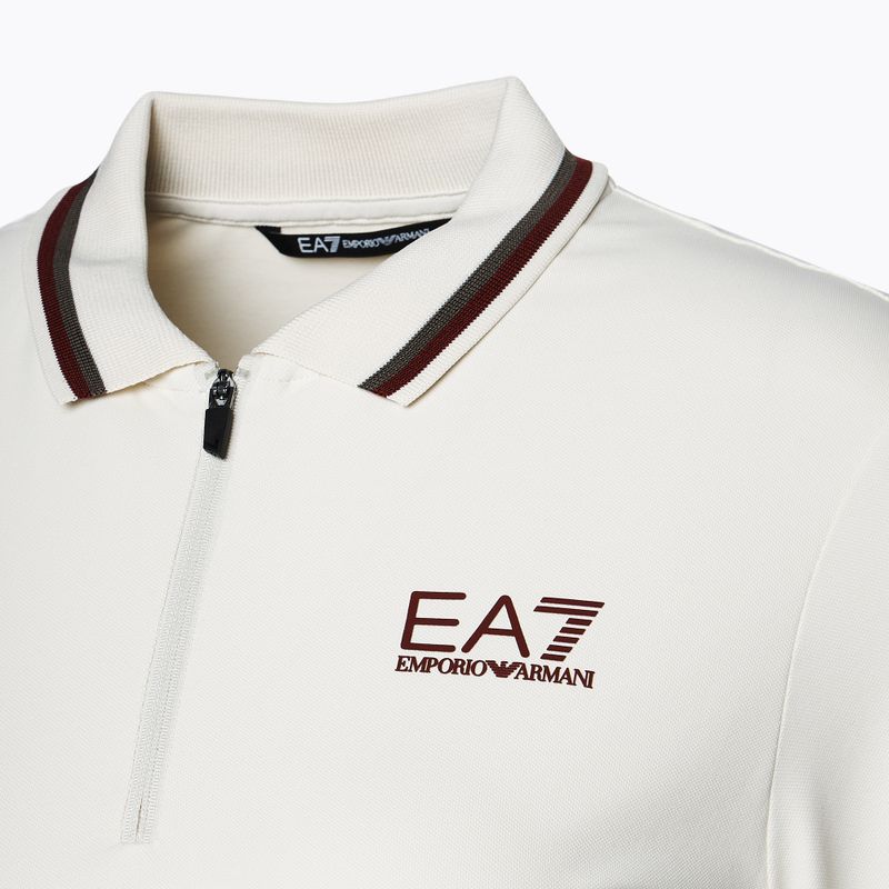 Women's EA7 Emporio Armani Golf Pro Polo silver birch Longsleeve 3