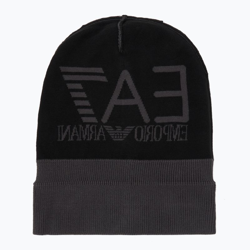 Winter hat EA7 Emporio Armani Mountain Visibility Beanie armani blue / asphalt 4