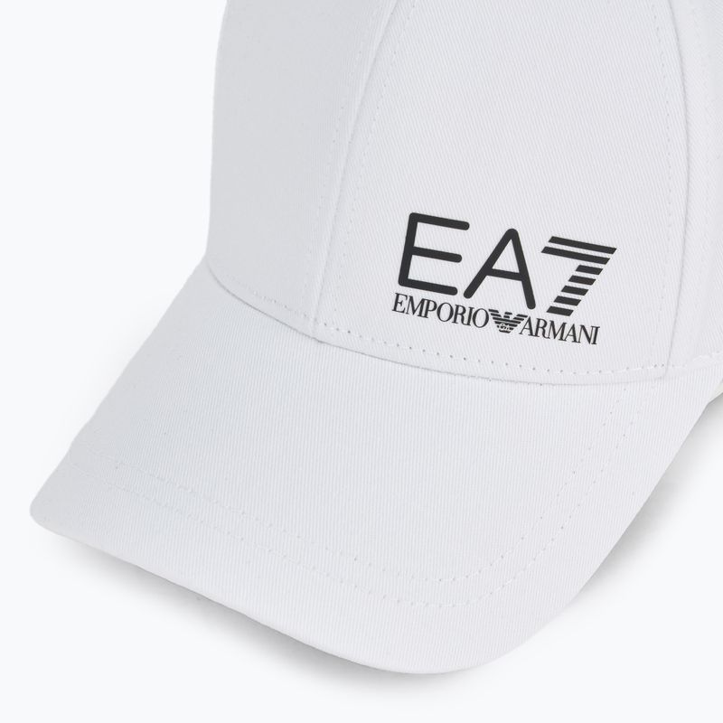 EA7 Emporio Armani TrainCore IdentityLogo white/black baseball cap 3