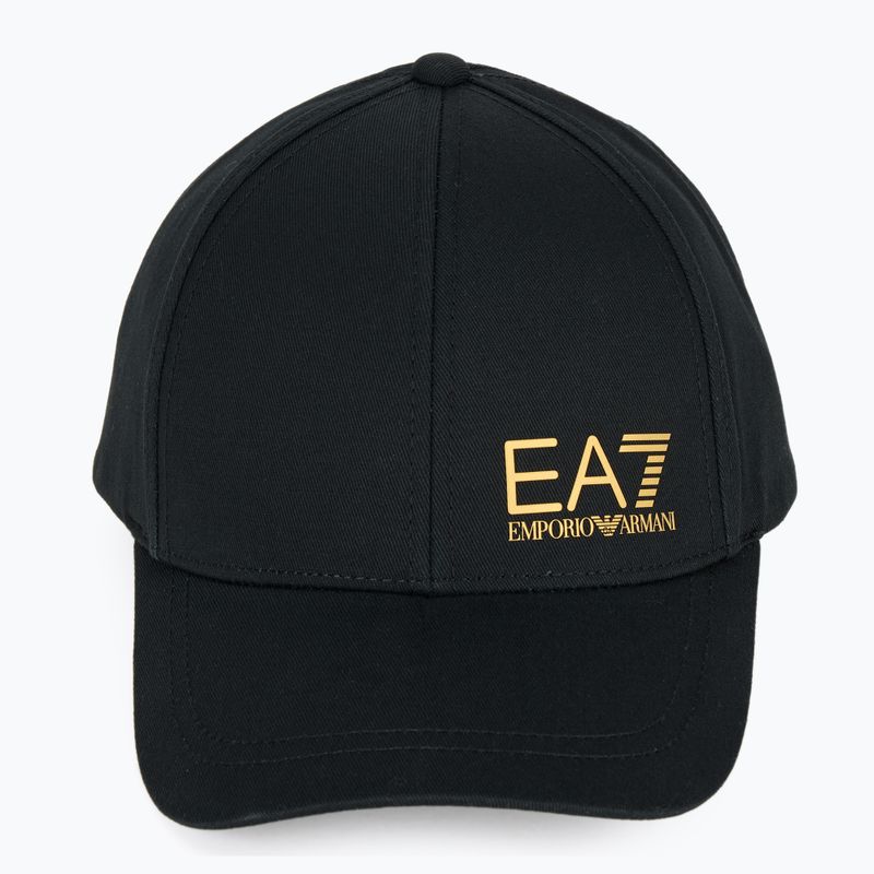 EA7 Emporio Armani TrainCore IdentityLogo black/gold baseball cap 2