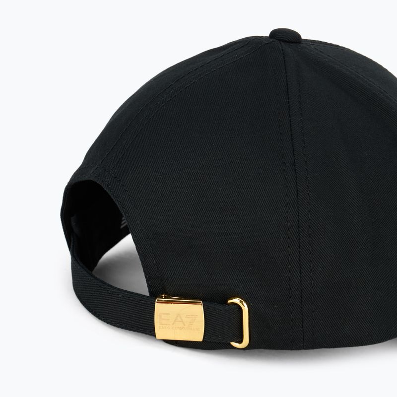 EA7 Emporio Armani TrainCore IdentityLogo black/gold baseball cap 4
