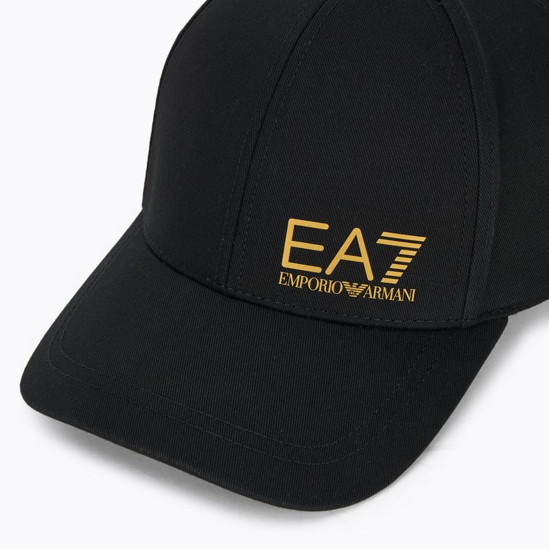 Baseball cap EA7 Emporio Armani TrainCore IdentityLogo black / gold 3