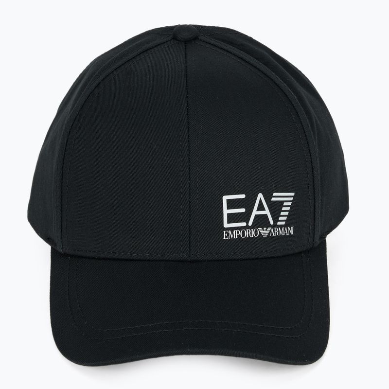 EA7 Emporio Armani TrainCore IdentityLogo black/silver baseball cap 2