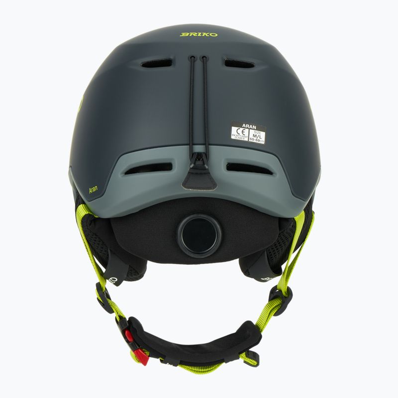 Ski helmet Briko Aran matt shark gray/light gray/electric lime 4