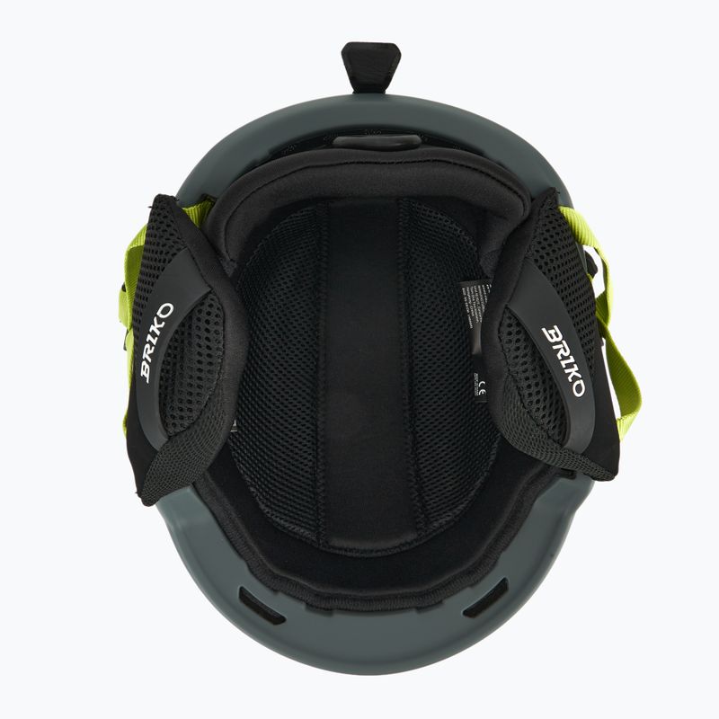 Ski helmet Briko Aran matt shark gray/light gray/electric lime 5