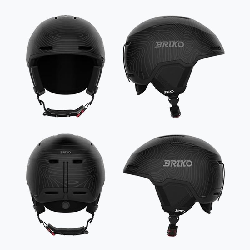 Ski helmet Briko Aran matt back/abbey qray 10