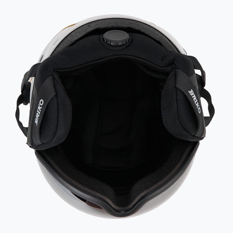 Ski helmet Briko Elio Visor matt white/black 5