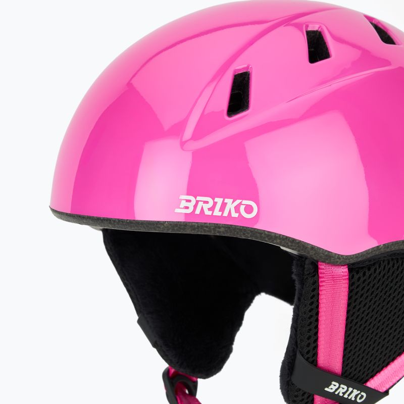 Children's ski helmet Briko Makalu Jr shiny pink/white 7
