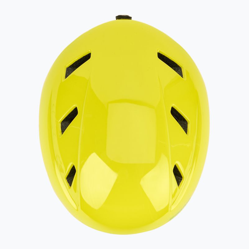 Children's ski helmet Briko Makalu Jr shiny sunflower yellow/lineade green 6