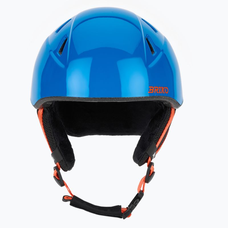 Children's ski helmet Briko Makalu Jr shiny lochmara blue/pomegranate red 2