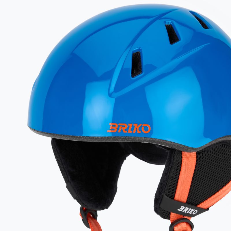 Children's ski helmet Briko Makalu Jr shiny lochmara blue/pomegranate red 7