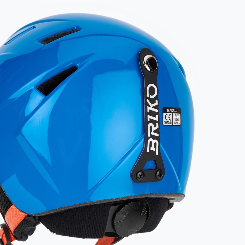 Children's ski helmet Briko Makalu Jr shiny lochmara blue/pomegranate red 8