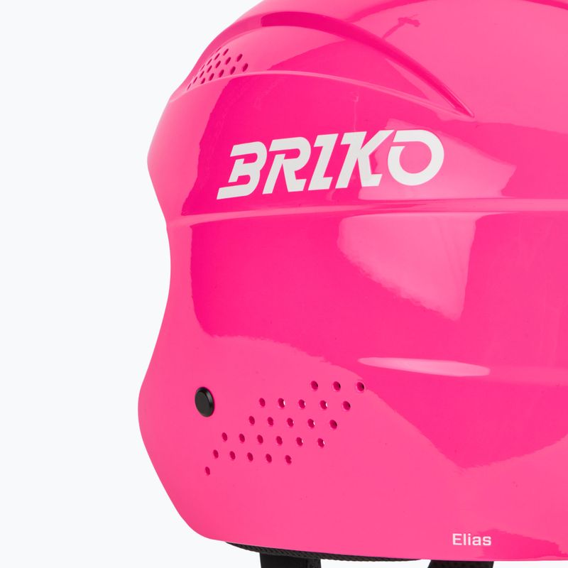 Children's ski helmet Briko Elias Jr shiny neon pink 8